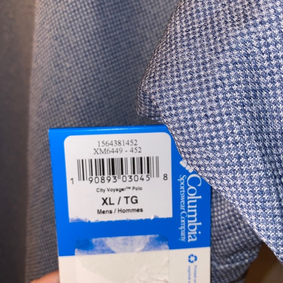 NWT Men’s Columbia Shirt XL - Picture 2 of 3
